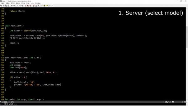 [Network] Winsock Network Program using C/C++ : Server model (select)