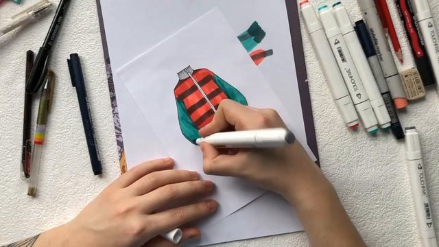 Plaid rendering - Рисуем маркерами клетчатый узор Тартан смотреть онлайн