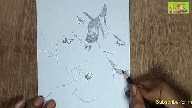 How to draw happy Family Sketch || Happy family sketch || New video from SRK Drawing. смотреть онлайн