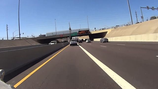 Rolling through Phoenix on my '02 Honda VTX 1800c смотреть онлайн
