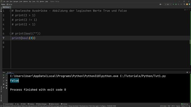 Python | True und False als boolesche Ausdrücke in Python смотреть онлайн