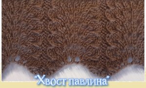 Красивейший ажурный веерный узор "Хвост павлина"