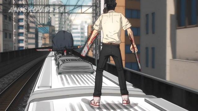 Человек-Бензопила против Человека-Катаны #Дэнджи #Аниме #Человек_бензопила #Anime #Chainsaw_Man