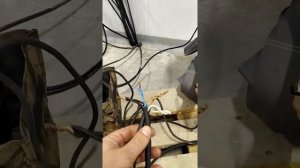 Электро-сварка медных проводов графитовым электродом.