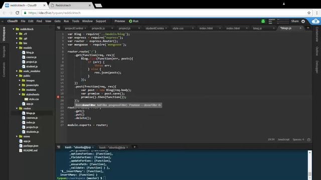 Reddicktech.tech Nodejs, Expressjs, Angularjs, Mongodb Code Along (Blog API) смотреть онлайн