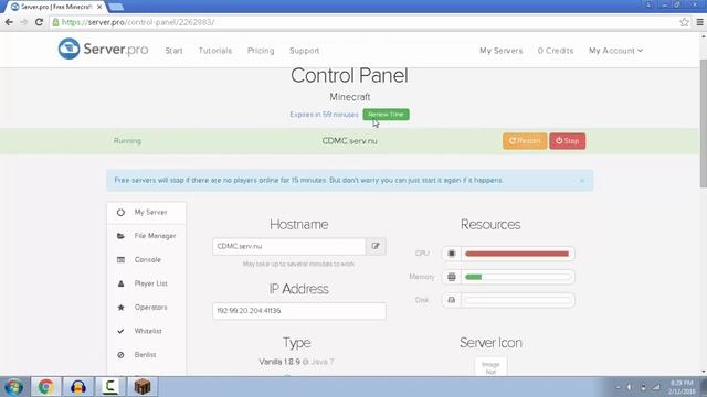 How to host a free minecraft server смотреть онлайн