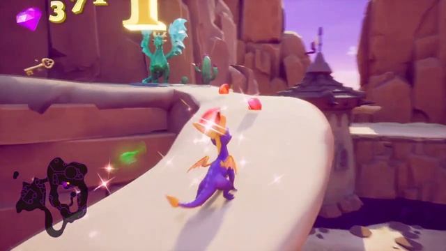 How to jump to the last dragon in Dry Canyon - Spyro Reignited смотреть онлайн