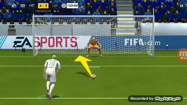 Серия пенальти в FIFA MOBILE под музыку #2 смотреть онлайн