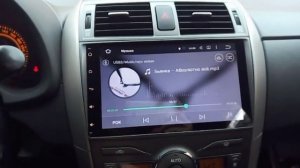 Автомагнитола для Toyota Corolla e150 на Android 5.1.1 «Bonroad» 2G Ram / 16 G Rom Установка и Обзо