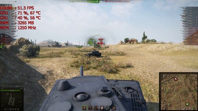 Testing i3 4330 + R9 280 - World of Tanks [1080p] Ultra graphics смотреть онлайн