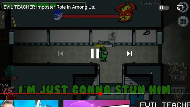 REACT | EVIL TEACHER Imposter Role in Among Us... смотреть онлайн