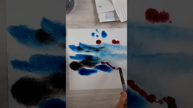 Техника - акварельное движение в абсракции смотреть онлайн