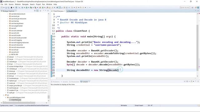 Java 8 Base64 Encoding and Decoding With Examples | Java Tutorial in Hindi смотреть онлайн
