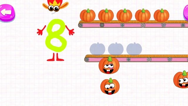 учим цифры 6, 7, 8, 9, 10 от шести до десяти с помощью игр, разных заданий, для малышей смотреть онлайн