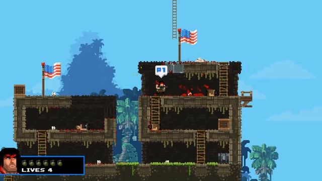Обзор игры BroForce / Братский Отряд смотреть онлайн