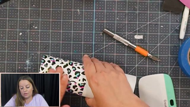 90s Leopard Print Vinyl Wrap Tumbler | LIVE Craft With Me смотреть онлайн