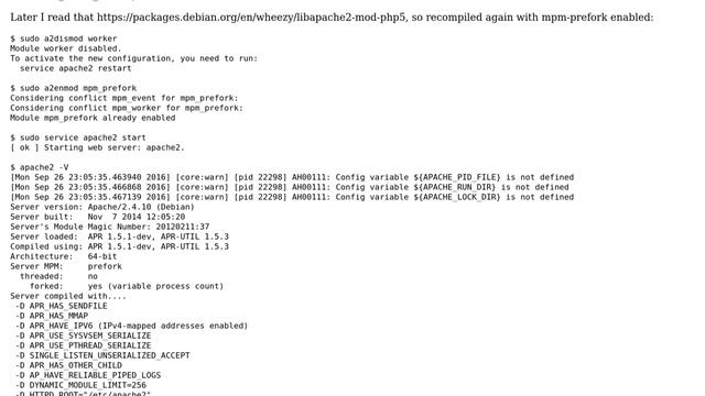 DevOps & SysAdmins: Cannot run Apache 2.4 with libapache2-mod-php5 смотреть онлайн