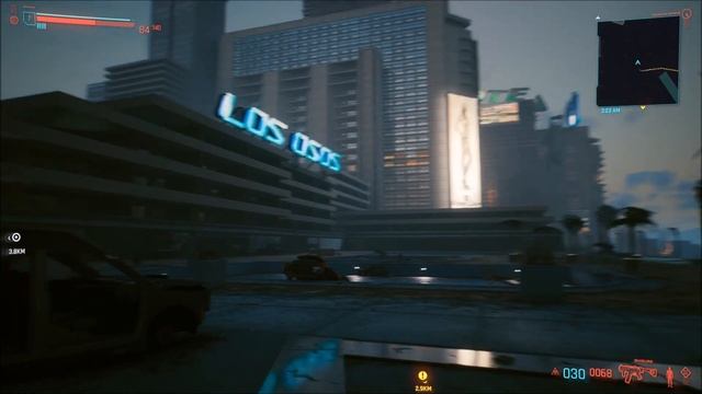 HOW BIG IS THE MAP in Cyberpunk 2077? Walk Across Night City (At Night) смотреть онлайн