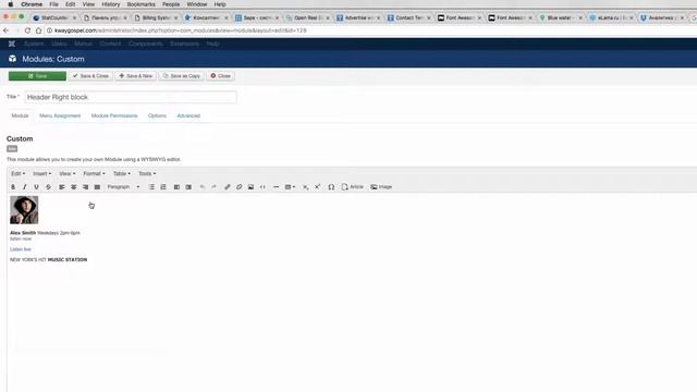 how to change header text in joomla radio station template ID: 300111904 смотреть онлайн