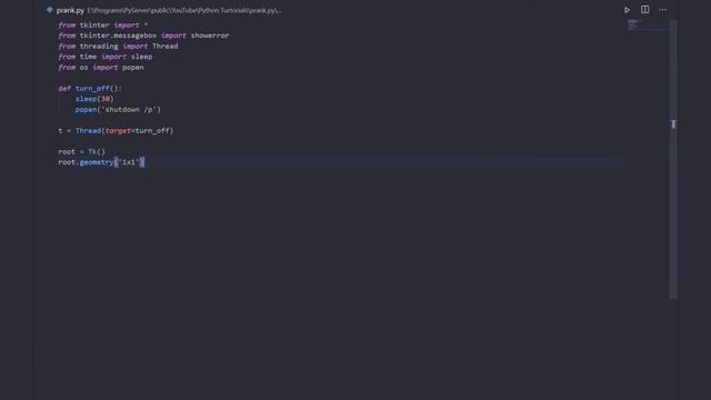 Make a simple prank in under 5 minutes in python 3 смотреть онлайн