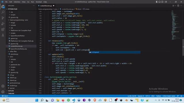 Making a Space Shooter Game in Python (in Bangla) 6 - Adding Animation смотреть онлайн