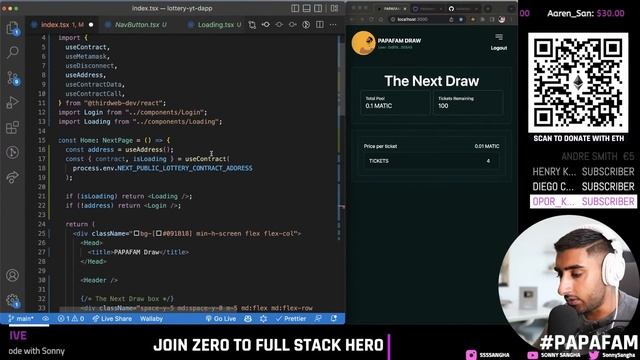 ? Let's build a CRYPTO LOTTERY with NEXT.JS! (React.js, Solidity, TypeScript, TailwindCSS, Thirdweb смотреть онлайн