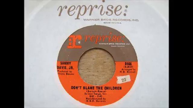 "Don't Blame The Children" - Sammy Davis Jr. 1967 смотреть онлайн