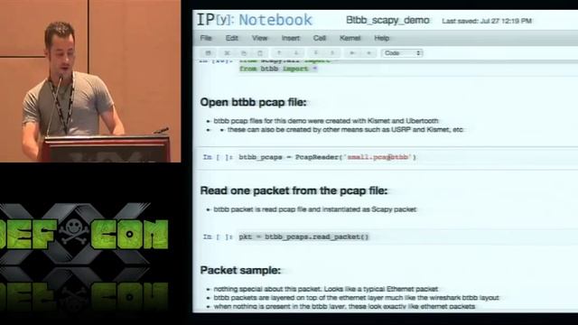 [DEFCON 20] Passive Bluetooth Monitoring in Scapy смотреть онлайн