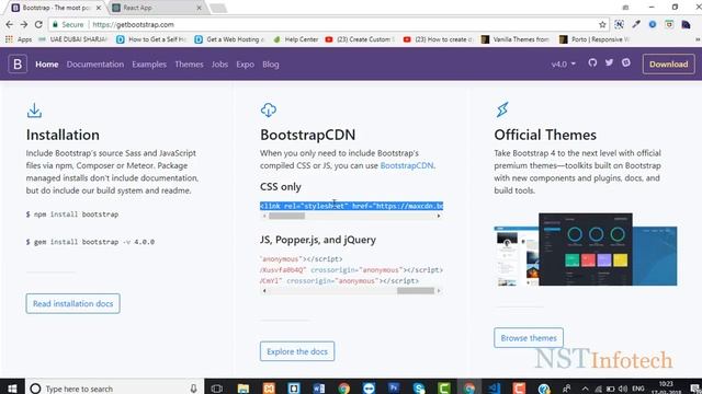 How to create website using ReactJS and Bootstrap 4 in Hindi - Part 1 смотреть онлайн