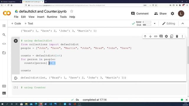 Python Collections - Counter and defaultdict смотреть онлайн