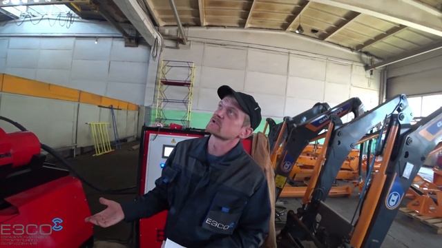 Гибка конических витков шнека. Амкодор. Новый пресс для гибки шнеков. Bending Of Conical Coils