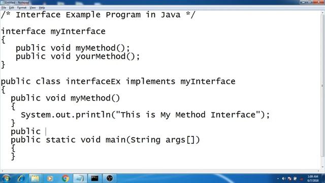 Interface Example In Java Program смотреть онлайн