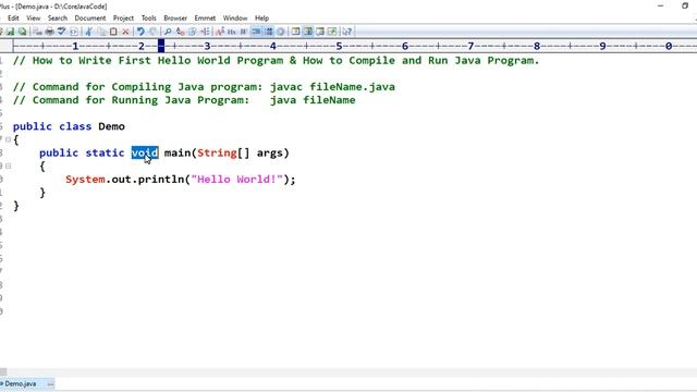 Hello World | First Program in Java | How to compile & run java program using cmd | Java Seeker смотреть онлайн