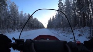 Тайга Варяг 550V с двс к6а, первый выезд