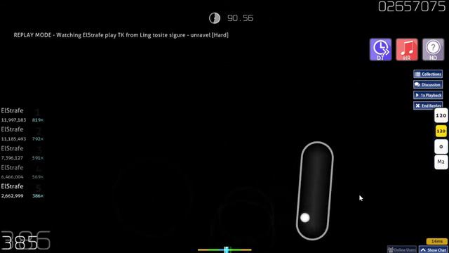 osu! Unravel [Hard] FC +HDDTHR смотреть онлайн