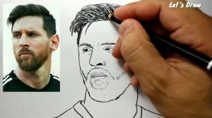 Как нарисовать Месси How to draw Messi