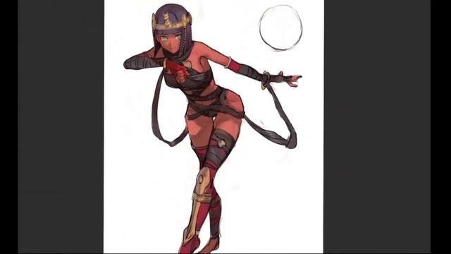 speed paint - menat street fighter смотреть онлайн
