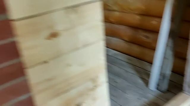 Баня въ Подмосковье. Продолжение трудовъ по отделке бани смотреть онлайн