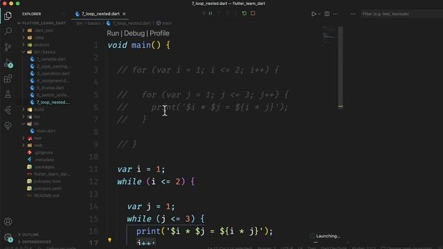 Flutter #7: Vòng lặp lồng nhau, hiểu về break continue trong Flutter. смотреть онлайн