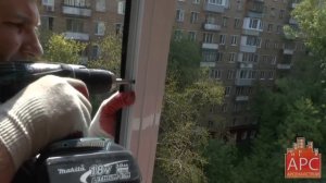 Технология остекления балкона раздвижными алюминиевыми окнами