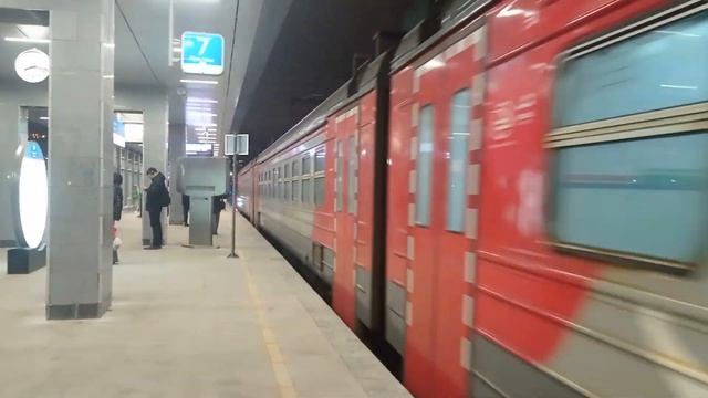 Электропоезд ЭД4М-0434 "РЭКС" "Экспресс" Железнодорожная - Площадь Трёх Вокзалов. смотреть онлайн