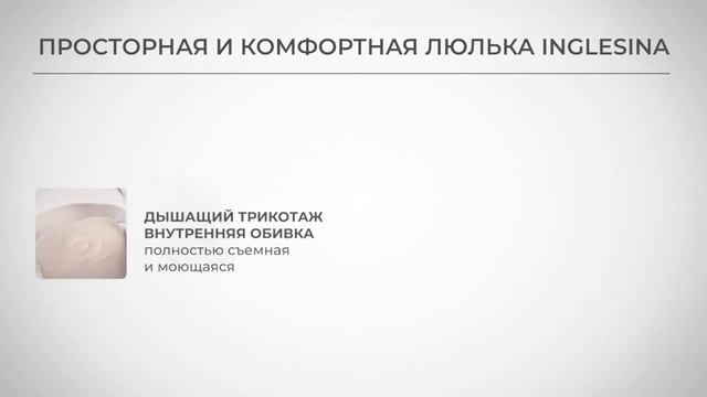 Просторная люлька коляски Inglesina Sofia и Trilogy смотреть онлайн