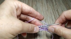 Косынка из мохера спицами. Часть I.