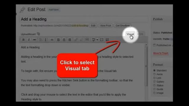 How to add a heading style to a WordPress post or page смотреть онлайн