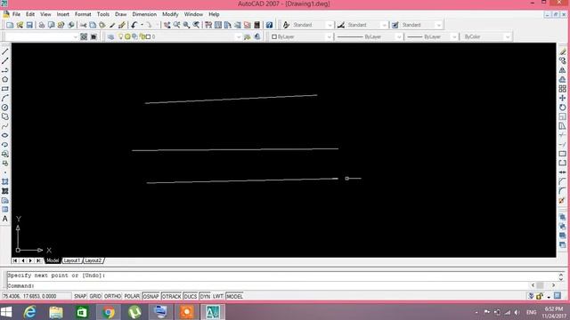 AutoCAD 2007 Basic Bangla Tutorial Part -02 line and command смотреть онлайн