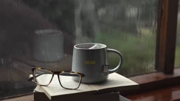 Pomodoro 50 10 Rain Sound on Window- 50 minutes timer x 4 | Pomodoro Technique & Study Timer 4 Hour