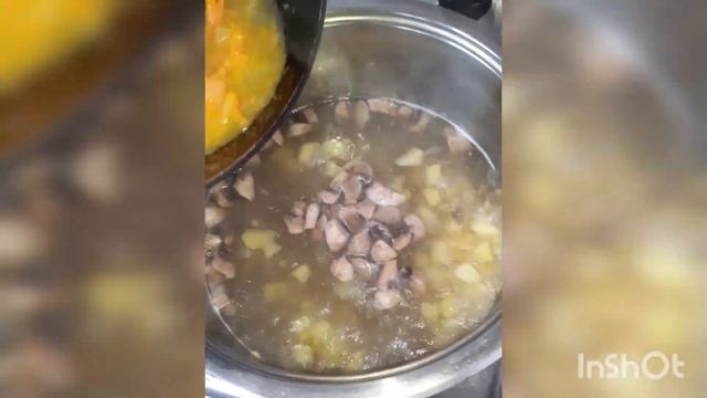 сливочный суп с курицей. смотреть онлайн