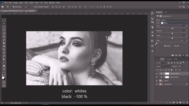 Fast vintage old black & white effect | PHOTOSHOP TUTORIAL смотреть онлайн