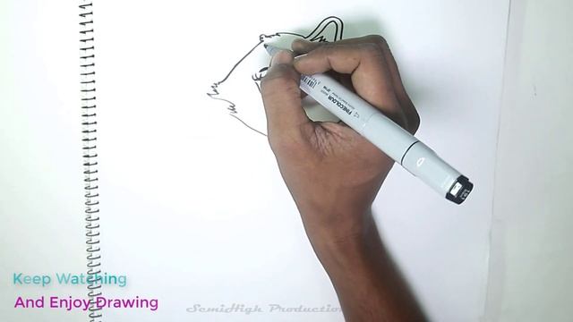 How to draw black and white kitty cat Tattoo | Step by step SemiHigh смотреть онлайн