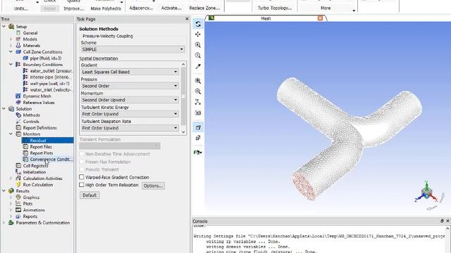 Ansys Fluent Simulation Flow Through Pipe | Pressure Outlet | Beginner | Tutorial